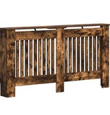 VidaXL Radiatorafdekking Gerookt eiken 152 x 19 x 81,5 cm Bewerkt hout
