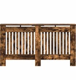 VidaXL Radiatorafdekking Gerookt eiken 152 x 19 x 81,5 cm Bewerkt hout