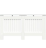 VidaXL Radiatorafdekking Hoogglans wit 152 x 19 x 81,5 cm Bewerkt hout