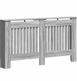 VidaXL Radiatorafdekking Grijs Sonoma 152 x 19 x 81,5 cm Bewerkt hout