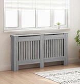 VidaXL Radiatorafdekking Grijs Sonoma 152 x 19 x 81,5 cm Bewerkt hout