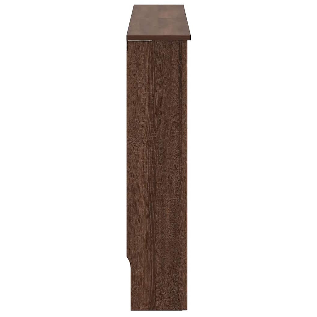 VidaXL Radiatorafdekking Bruin Eiken 152 x 19 x 81,5 cm Bewerkt hout