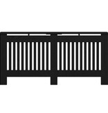 VidaXL Radiatorafdekking Zwart Eiken 172 x 19 x 81,5 cm Bewerkt hout