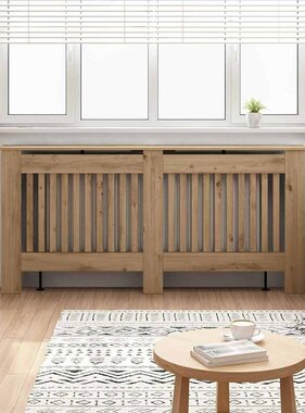 VidaXL Radiatorafdekking Artisan Eiken 172 x 19 x 81,5 cm Bewerkt hout