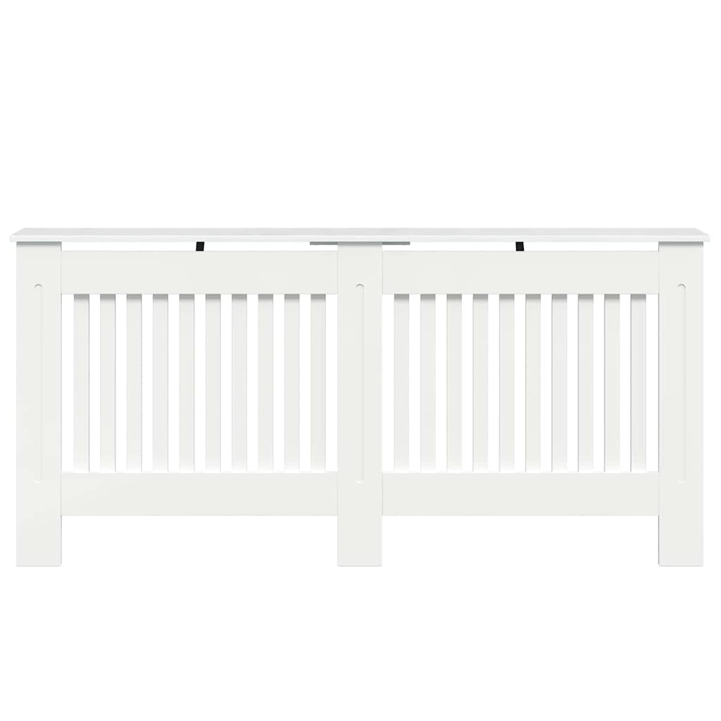 VidaXL Radiatorafdekking Hoogglans wit 172 x 19 x 81,5 cm Bewerkt hout