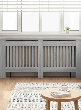VidaXL Radiatorafdekking Grijs Sonoma 172 x 19 x 81,5 cm Bewerkt hout