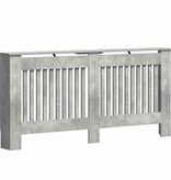 VidaXL Radiatorafdekking Beton Grijs 172 x 19 x 81,5 cm Bewerkt hout