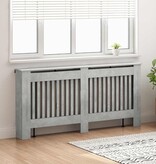 VidaXL Radiatorafdekking Beton Grijs 172 x 19 x 81,5 cm Bewerkt hout