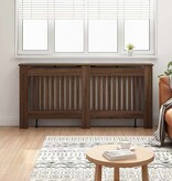 VidaXL Radiatorafdekking bruin eikenkleur 172x19x81,5cm Bewerkt hout