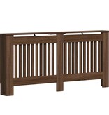 VidaXL Radiatorafdekking bruin eikenkleur 172x19x81,5cm Bewerkt hout