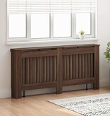 VidaXL Radiatorafdekking bruin eikenkleur 172x19x81,5cm Bewerkt hout
