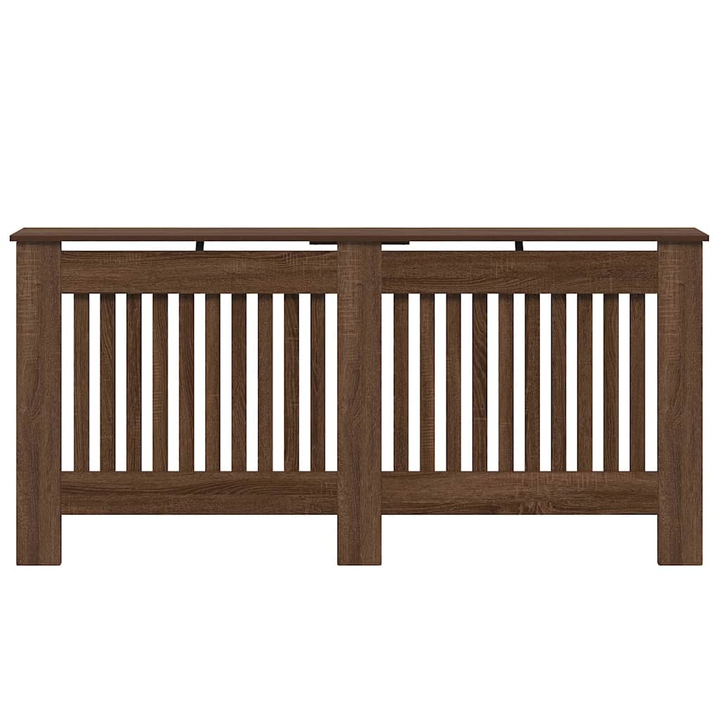 VidaXL Radiatorafdekking bruin eikenkleur 172x19x81,5cm Bewerkt hout