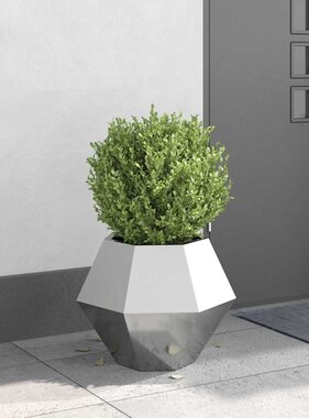 VidaXL Plantenbak Zilver 50 x 50 x 40 cm Gegalvaniseerd staal