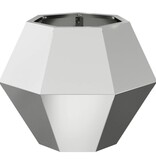 VidaXL Plantenbak Zilver 50 x 50 x 40 cm Gegalvaniseerd staal