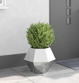 VidaXL Plantenbak Zilver 50 x 50 x 40 cm Roestvrij staal