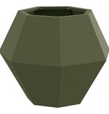 VidaXL Plantenbak 2 pcs Olijf Groen 50 x 50 x 40 cm Staal