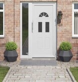 VidaXL Plantenbak 2 pcs Antraciet 50 x 50 x 40 cm Staal