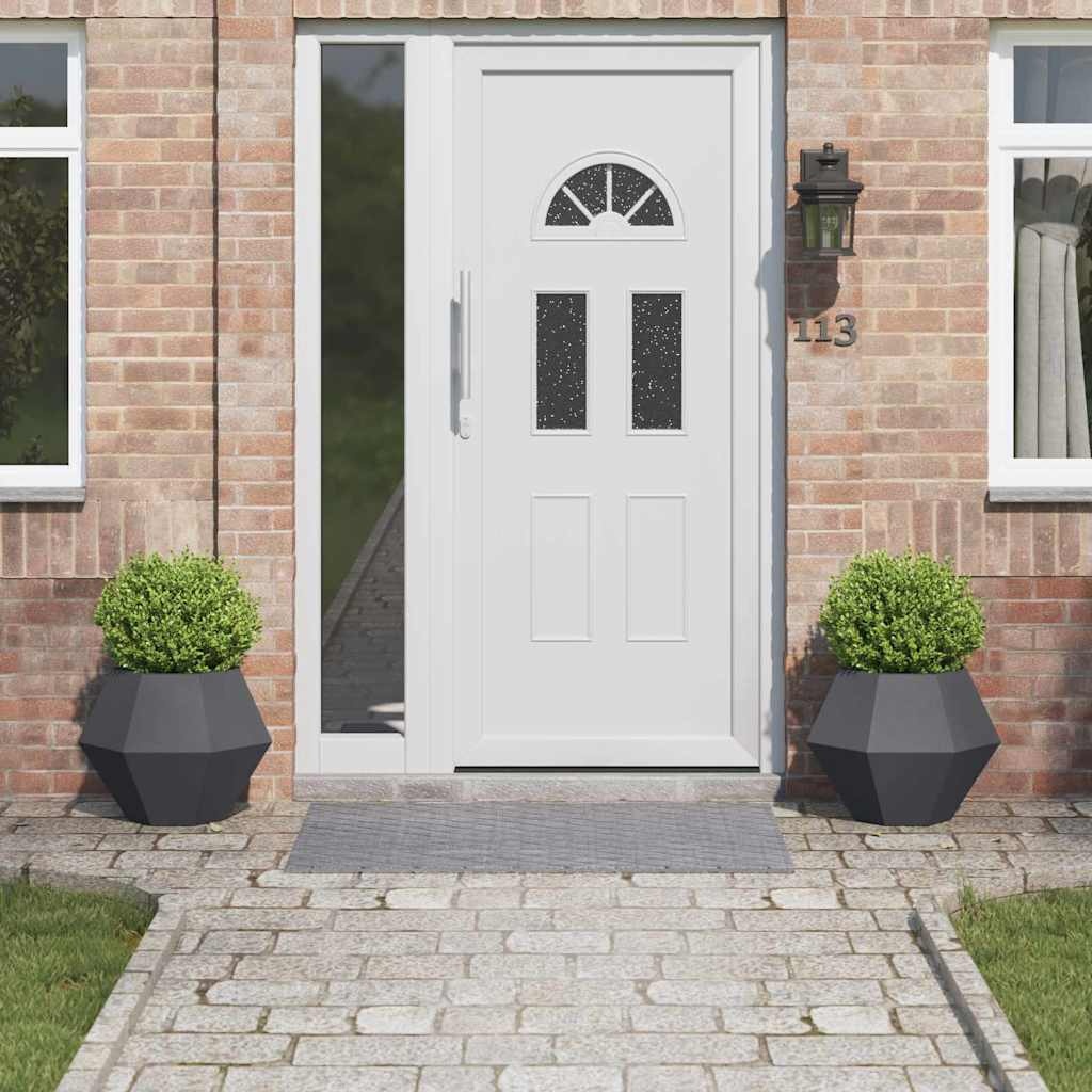 VidaXL Plantenbak 2 pcs Antraciet 50 x 50 x 40 cm Staal