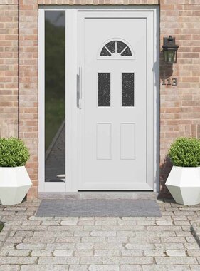 VidaXL Plantenbak 2 pcs Wit 50 x 50 x 40 cm Staal