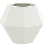 VidaXL Plantenbak Wit 50 x 50 x 40 cm Staal