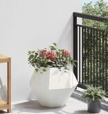 VidaXL Plantenbak Wit 50 x 50 x 40 cm Staal
