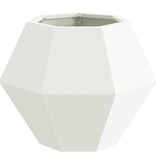 VidaXL Plantenbak Wit 50 x 50 x 40 cm Staal