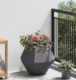 VidaXL Plantenbak 2 pcs Zwart 50 x 50 x 40 cm Staal