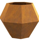 VidaXL Plantenbak 2 pcs Roestig 75 x 75 x 60 cm Cortenstaal