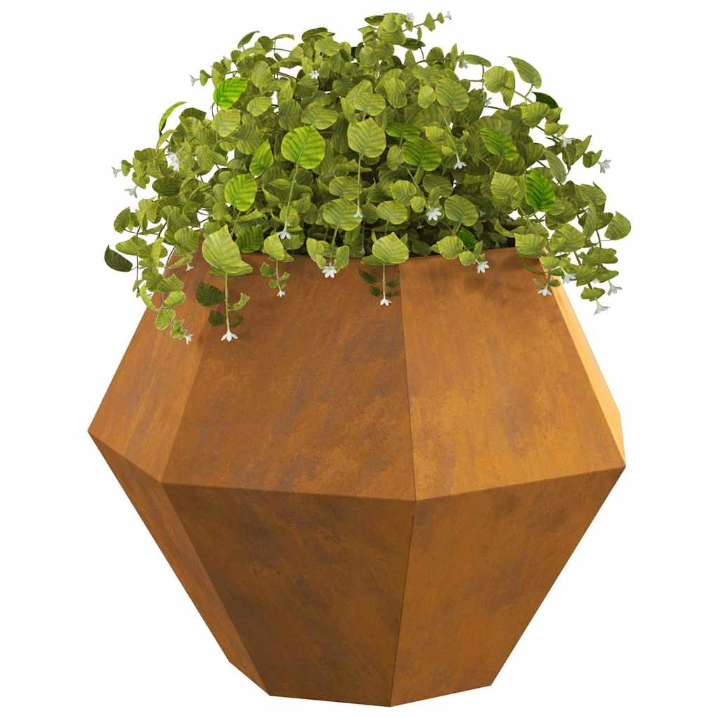 VidaXL Plantenbak 2 pcs Roestig 75 x 75 x 60 cm Cortenstaal