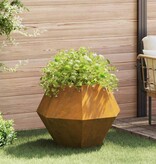 VidaXL Plantenbak Roestig 75 x 75 x 60 cm Cortenstaal