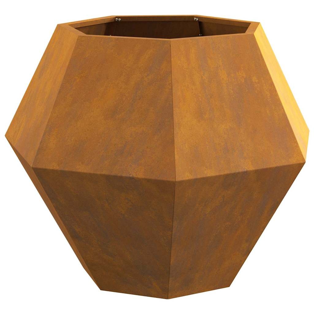 VidaXL Plantenbak Roestig 75 x 75 x 60 cm Cortenstaal