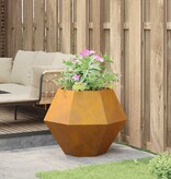 VidaXL Plantenbak Roestig 75 x 75 x 60 cm Cortenstaal