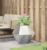 VidaXL Plantenbak Zilver 75 x 75 x 60 cm Gegalvaniseerd staal