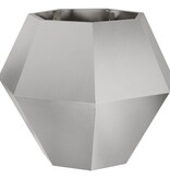 VidaXL Plantenbak 2 pcs Zilver 75 x 75 x 60 cm Roestvrij staal