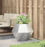 VidaXL Plantenbak Zilver 75 x 75 x 60 cm Roestvrij staal