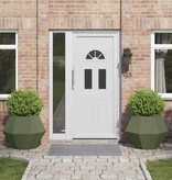 VidaXL Plantenbak 2 pcs Olijf Groen 75 x 75 x 60 cm Staal