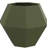 VidaXL Plantenbak 2 pcs Olijf Groen 75 x 75 x 60 cm Staal