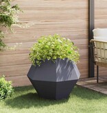 VidaXL Plantenbak 2 pcs Antraciet 75 x 75 x 60 cm Staal