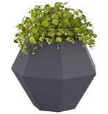 VidaXL Plantenbak Antraciet 75 x 75 x 60 cm Staal