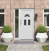 VidaXL Plantenbak 2 pcs Wit 75 x 75 x 60 cm Staal