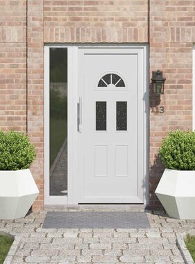 VidaXL Plantenbak 2 pcs Wit 75 x 75 x 60 cm Staal