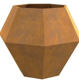 VidaXL Plantenbak 2 pcs Roestig 100 x 100 x 80 cm Cortenstaal