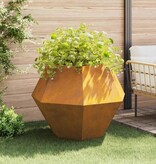 VidaXL Plantenbak 2 pcs Roestig 100 x 100 x 80 cm Cortenstaal