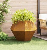 VidaXL Plantenbak Roestig 100 x 100 x 80 cm Cortenstaal