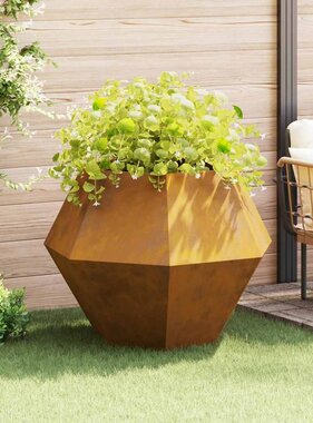 VidaXL Plantenbak Roestig 100 x 100 x 80 cm Cortenstaal