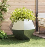 VidaXL Plantenbak 2 pcs Zilver 100 x 100 x 80 cm Gegalvaniseerd staal