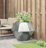 VidaXL Plantenbak Zilver 100 x 100 x 80 cm Gegalvaniseerd staal