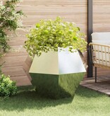 VidaXL Plantenbak 2 pcs Zilver 100 x 100 x 80 cm Roestvrij staal