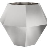 VidaXL Plantenbak 2 pcs Zilver 100 x 100 x 80 cm Roestvrij staal