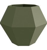 VidaXL Plantenbak Olijf Groen 100 x 100 x 80 cm Staal